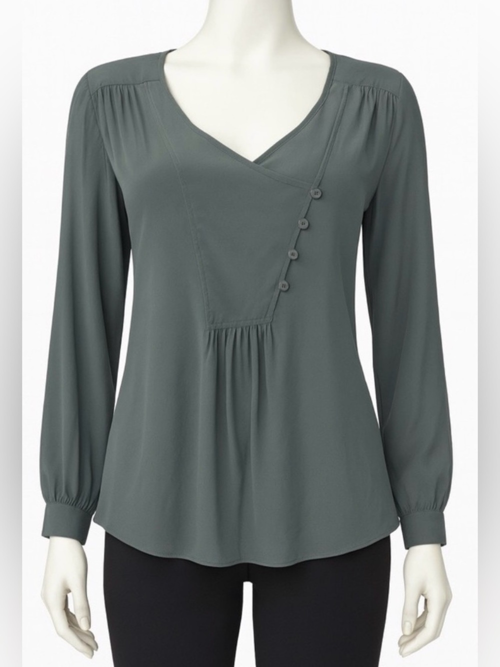 Anthropologie Silk Blouse Sage Size 2